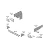 John Deere 55 Utility Series Tractor Replacement Lower Cab Foam Kit - Brown Vinyl