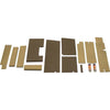 John Deere 60-70 Series 4WD Tractor Replacement Lower Cab Foam Kit - Multi-Brown and Sailcloth Tan Cloth