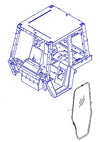 Caterpillar 3986096 Crawler Tractor-Loader-Dozer LH Door Replacement Cab Glass