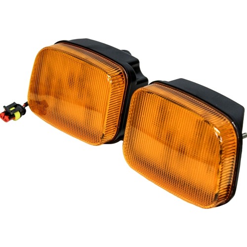 John Deere 5000-7030 Series Tractor Replacement LED Amber Cab Corner Light Kit