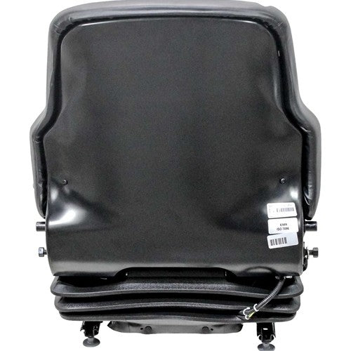 John Deere Skid Steer Replacement Seat & Air Suspension - Black Vinyl