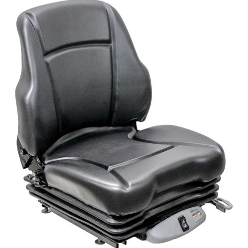 Terex Telehandler Replacement Seat & Air Suspension - Black Vinyl