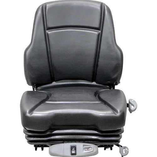 Terex Telehandler Replacement Seat & Air Suspension - Black Vinyl