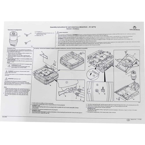 Grammer MSG95 Airbag Kit (New Models After 2014)