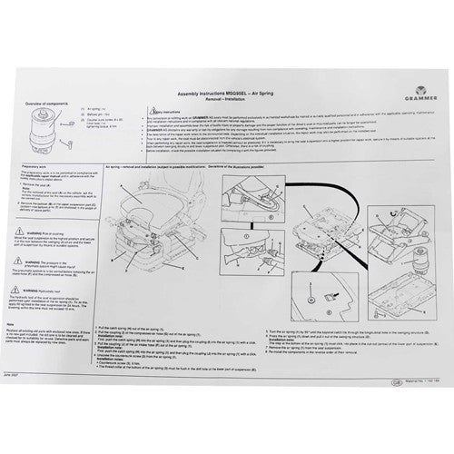 Grammer MSG95 Airbag Kit (New Models After 2014)