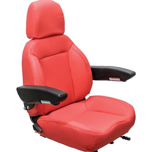Dresser Dozer Replacement Seat Assembly - Fits Various Models - Red Vinyl