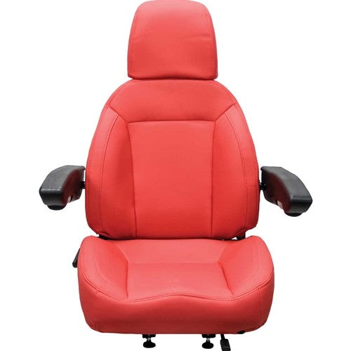 Dresser Dozer Replacement Seat Assembly - Fits Various Models - Red Vinyl