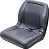 Cub Cadet Lawn Mower Replacement Bucket Seat - Fits Various Models - Gray Vinyl