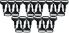 #86 Kubota 8200 Series Tractor Replacement Key *25 Pack*