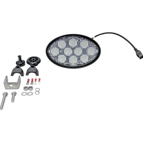 Kubota M7 Series Tractor Replacement LED Oval Work Light - Swivel Side Mount