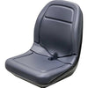 John Deere Compact Tractor Replacement Bucket Seat - Fits Various Models - Gray Vinyl