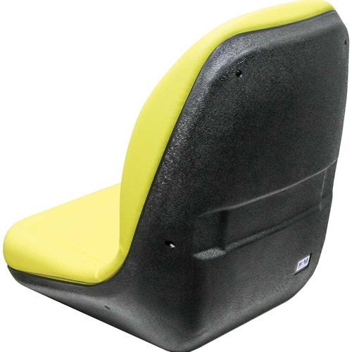 John Deere 27C ZTS & 35C ZTS Excavator Replacement Bucket Seat - Yellow Vinyl