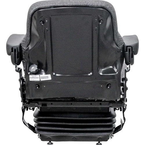 Caterpillar Crawler Tractor-Loader-Dozer Replacement Seat & Mechanical Suspension Kit - Fits Various Models - Charcoal Gray Cloth