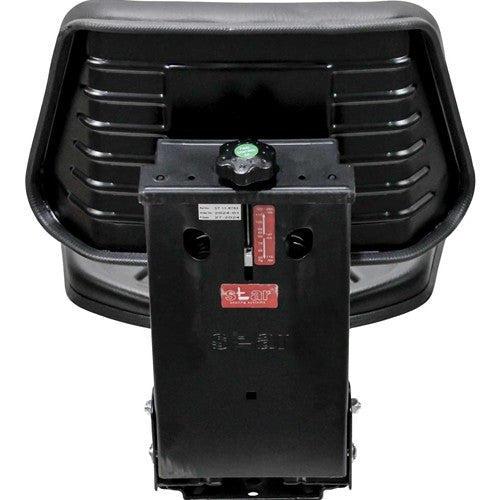 Massey Ferguson Tractor Replacement Utility Mechanical Suspension Seat Assembly - Fits Various Models - Black Vinyl