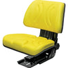 Komatsu Mini Excavator Replacement Mechanical Semi-Suspension Seat Assembly - Yellow Vinyl