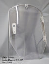 John Deere T312628 Skid Steer 1/2" Polycarbonate (Untinted) Front Window Replacement Cab Glass
