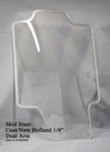Case 47405930 Skid Steer 1/4" Polycarbonate Front Window (Dual Arm) Replacement Cab Glass
