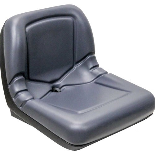 Woods Mow'n Machine Lawn Mower Replacement Bucket Seat - Fits Various Models - Gray Vinyl