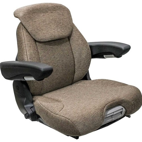 Seat Top Assembly - Cut/Sew - Brown Cloth