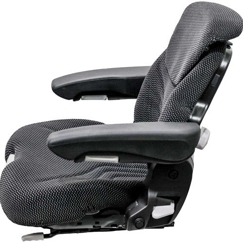 Seat Top Assembly - Black/Gray Cloth