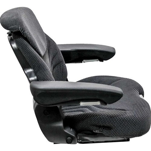 Seat Top Assembly - Black/Gray Cloth