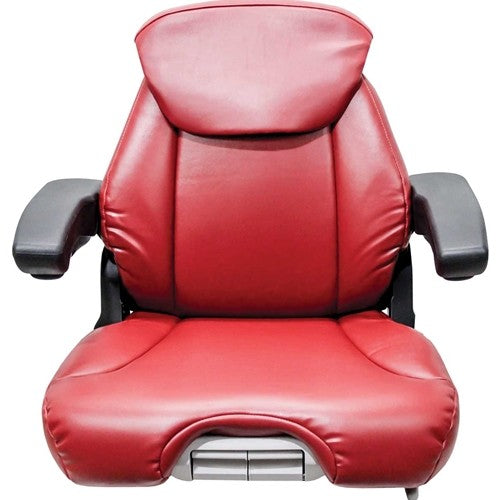 Seat Top Assembly - Cut/Sew Red Vinyl