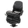 Case 580 Series Loader/Backhoe Replacement Mechanical Suspension Seat Kit - Fits Various Models - Black Vinyl