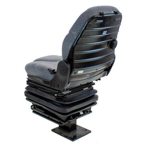 Case 580 Series Loader/Backhoe Replacement Mechanical Suspension Seat Kit - Fits Various Models - Gray Cloth