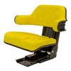 Deutz-Allis Tractor Replacement Utility Mechanical Suspension Seat Assembly - Fits Various Models - Yellow Vinyl