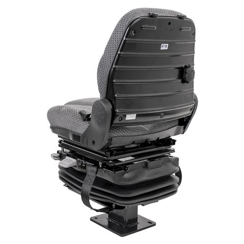 John Deere 310 Series Loader/Backhoe Replacement Seat & Air Suspension Kit - Fits Various Models - Gray Cloth