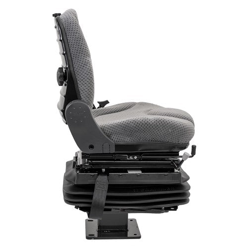 John Deere 310 Series Loader/Backhoe Replacement Seat & Air Suspension Kit - Fits Various Models - Gray Cloth
