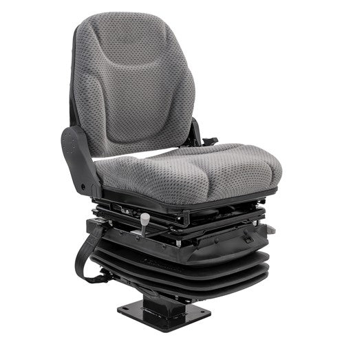 John Deere 310 Series Loader/Backhoe Replacement Seat & Air Suspension Kit - Fits Various Models - Gray Cloth