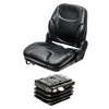John Deere 310 Series Loader/Backhoe Replacement Seat & Air Suspension Kit - Fits Various Models - Black Vinyl