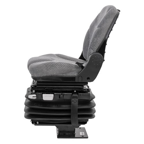 Case 580 Series Loader/Backhoe Replacement Air Suspension Seat Kit - Fits Various Models - Gray Fabric