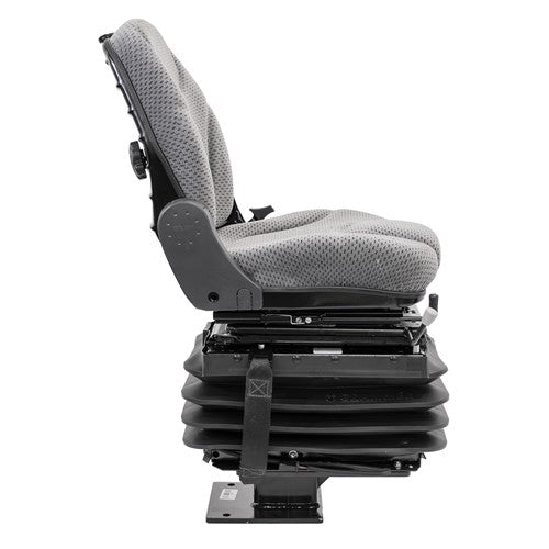 Case 580 Series Loader/Backhoe Replacement Air Suspension Seat Kit - Fits Various Models - Gray Fabric