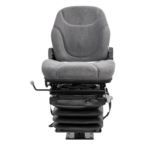 Case 580 Series Loader/Backhoe Replacement Air Suspension Seat Kit - Fits Various Models - Gray Fabric