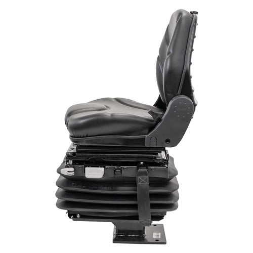 Case 580 Series Loader/Backhoe Replacement Air Suspension Seat Kit - Fits Various Models - Black Vinyl