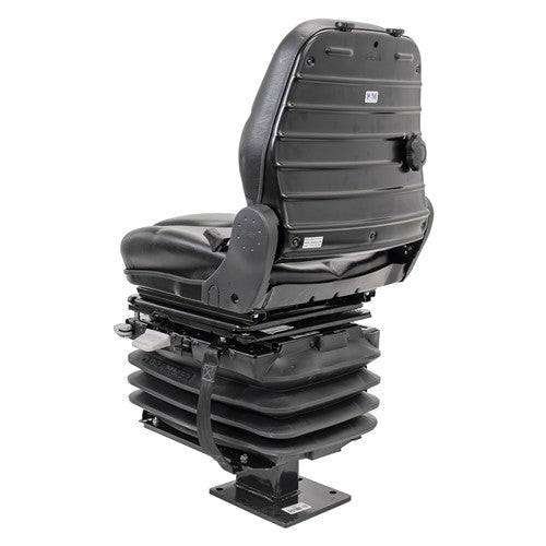 Case 580 Series Loader/Backhoe Replacement Air Suspension Seat Kit - Fits Various Models - Black Vinyl