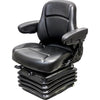 John Deere Log Loader Replacement Seat & Air Suspension - Fits Various Models - Black Vinyl