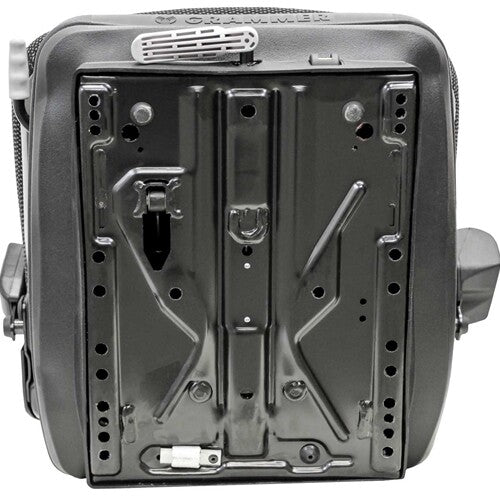 John Deere Log Loader Replacement Seat & Mechanical Suspension - Fits Various Models - Black/Gray Cloth
