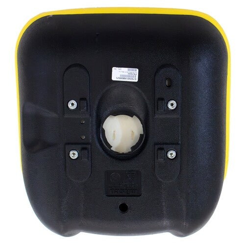 John Deere Lawn Mower Replacement Bucket Seat w/Low-Back & Lumbar Support - Fits Various Models - Yellow Vinyl