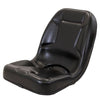 Kubota Tractor Replacement Mid-Back Bucket Seat - Fits Various Models - Black Vinyl