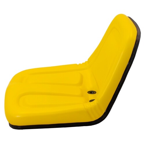 Cub Cadet Lawn Mower Replacement Low-Back Bucket Seat w/Drain Holes - Fits Various Models - Yellow Vinyl