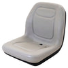 Gravely Lawn Mower Mid-Back Replacement Bucket Seat (OPS Ready) - Fits Various Models - Gray Vinyl