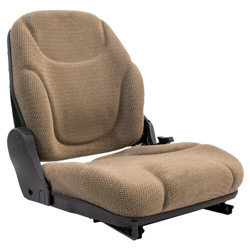 JCB Telehandler Replacement Seat Assembly - Fits Various Models - Beige Cloth