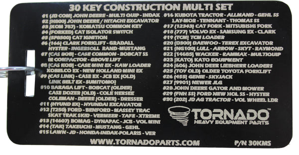 30 Key Construction/Heavy Equipment Multi Set