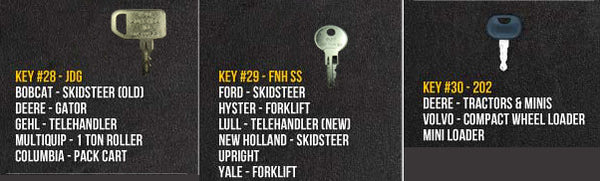 30 Key Construction/Heavy Equipment Multi Set