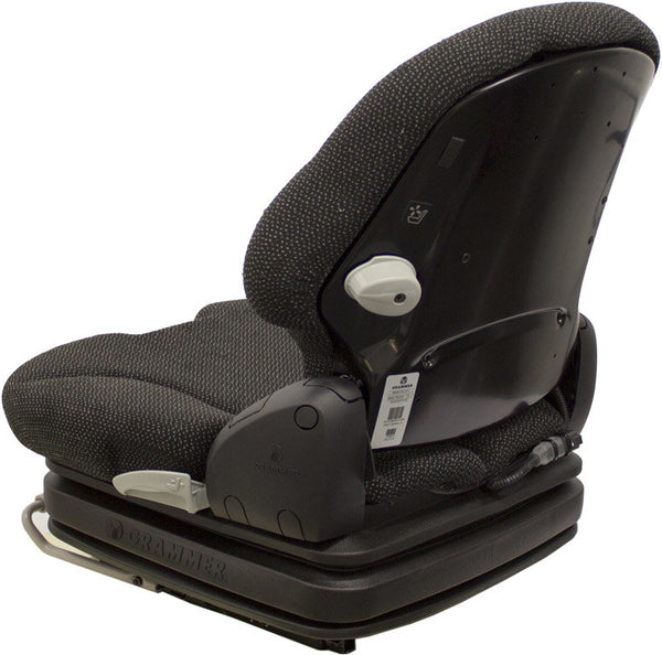 Case Dozer Replacement Seat & Air Suspension - Fits Various Models - Black Cloth
