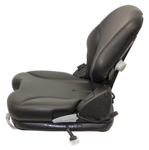 Case Roller Replacement Seat & Air Suspension - Fits Various Models - Black Vinyl