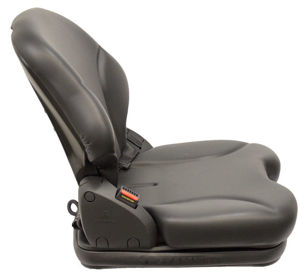 Ditch Witch Trencher Replacement Seat & Air Suspension - Fits Various Models - Black Vinyl